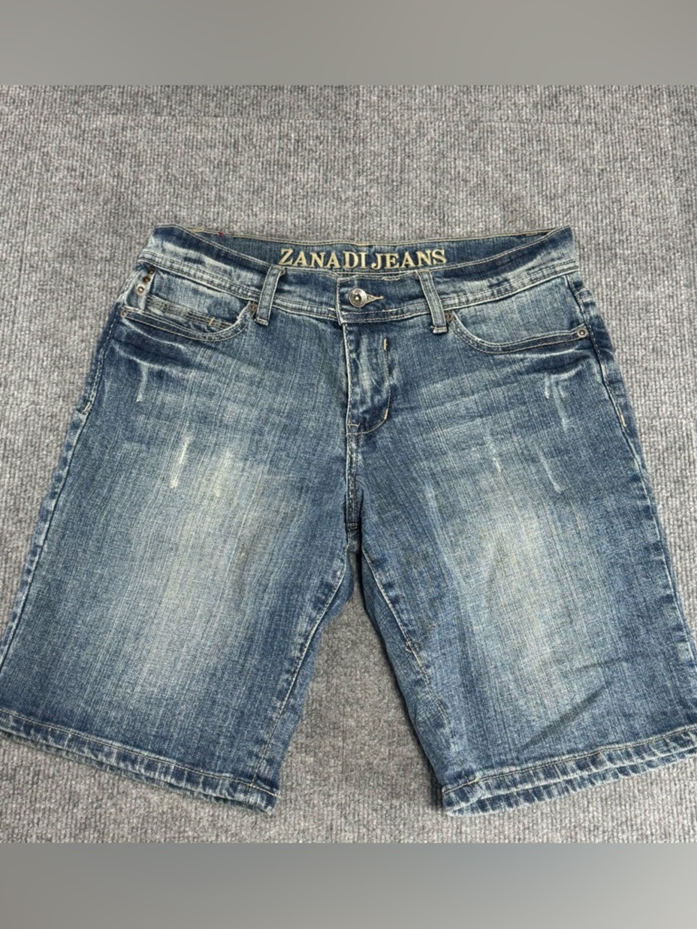 Vintage 90s Zana Di Denim Bermuda Shorts 7 Y2K Grunge Retro Skater Jorts Chic